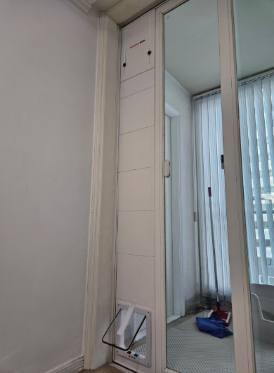 키즈온더블럭 펫도어 견문 강아지 고양이 안전문 베란다 펫도어 시공 미니