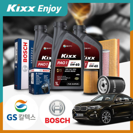 F16 X6 (15~19) 30d (N57) 디젤 킥스 파오1 0W40 엔진오일세트 7Liter