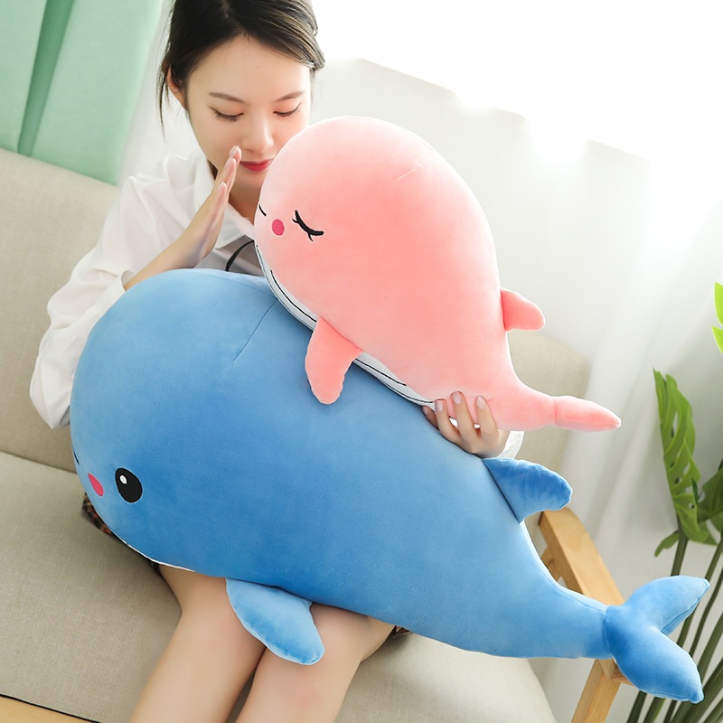 고래인형 봉제인형 바디필로우 베개 바다 돌고래 대형 애착인형 모찌 동물 - 상세 이미지 3