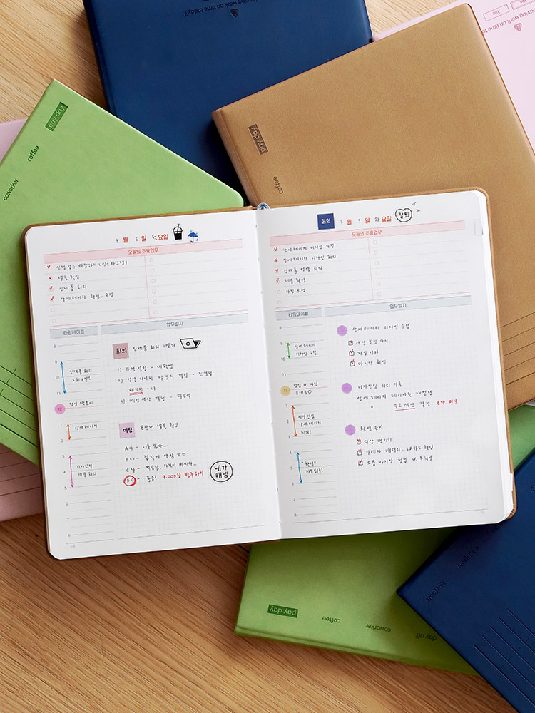 리훈 리뉴얼 회사생활 직장인 다이어리 업무일지 회사원 위클리 다이어리