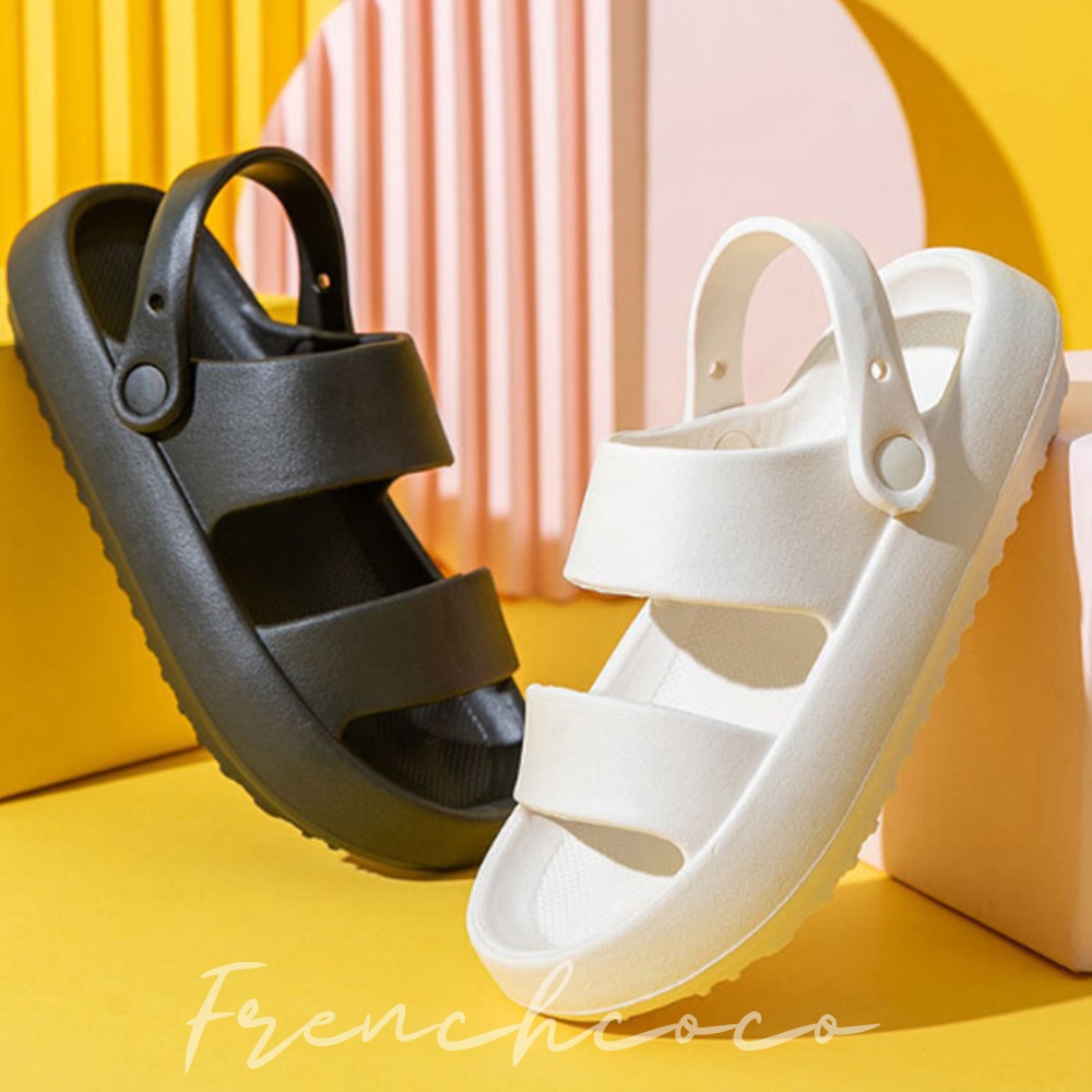 프렌치코코 샌들 여름슬리퍼 여성 통굽 여자 여름