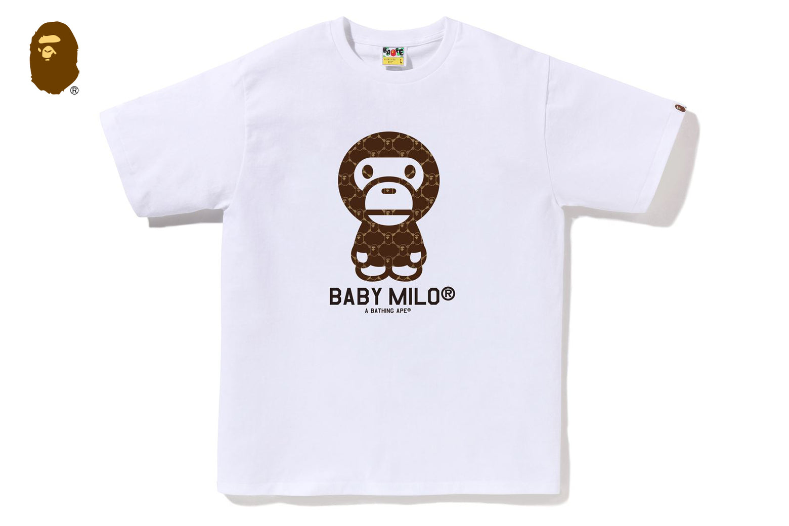 베이프 반팔티 COLLEGE MONOGRAM BABY MILO TEE 4월 신상 2L30-110-008 - 상세 이미지 4