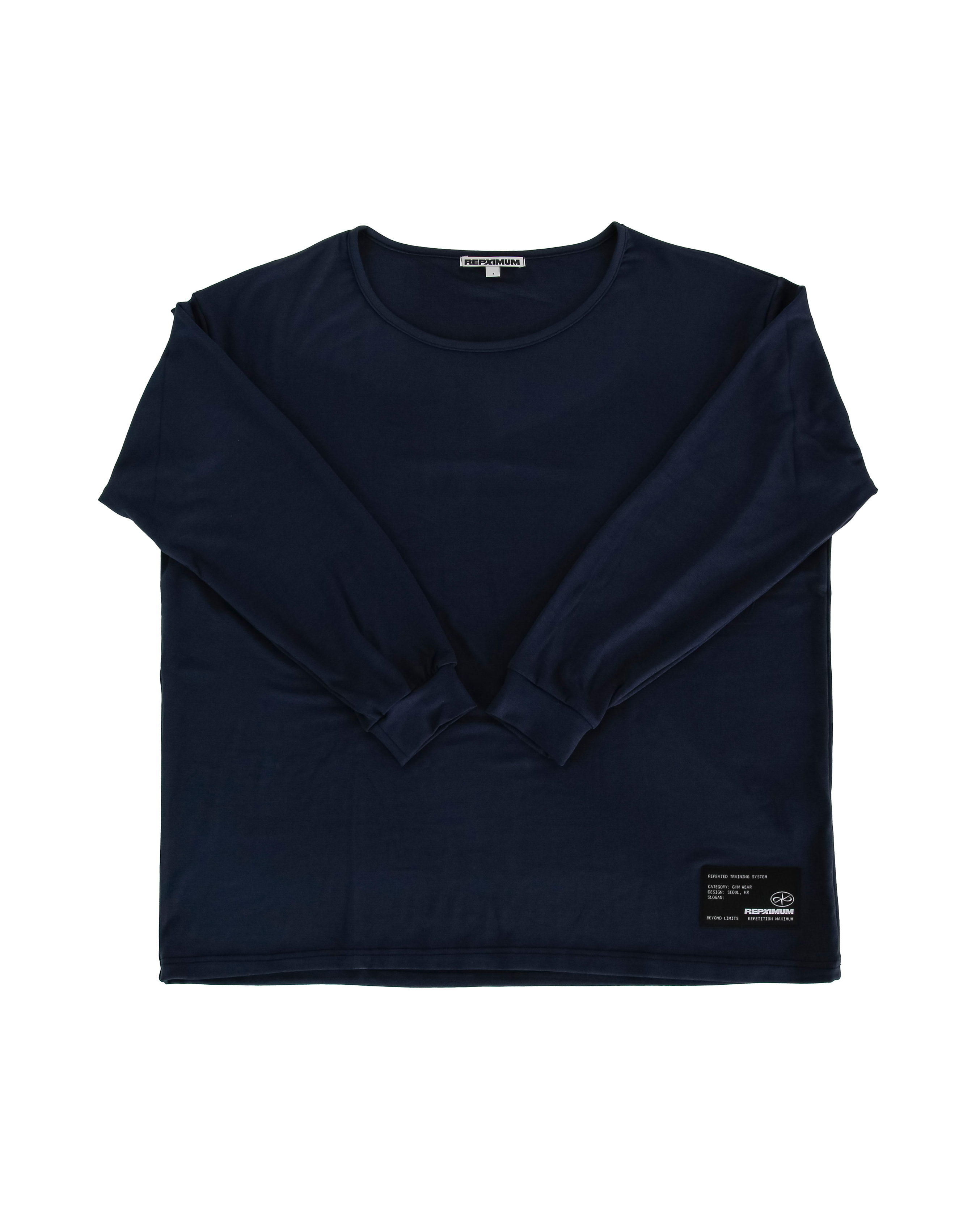 루즈핏 와이드 U넥 롱슬리브 (4Colors) 이미지 4