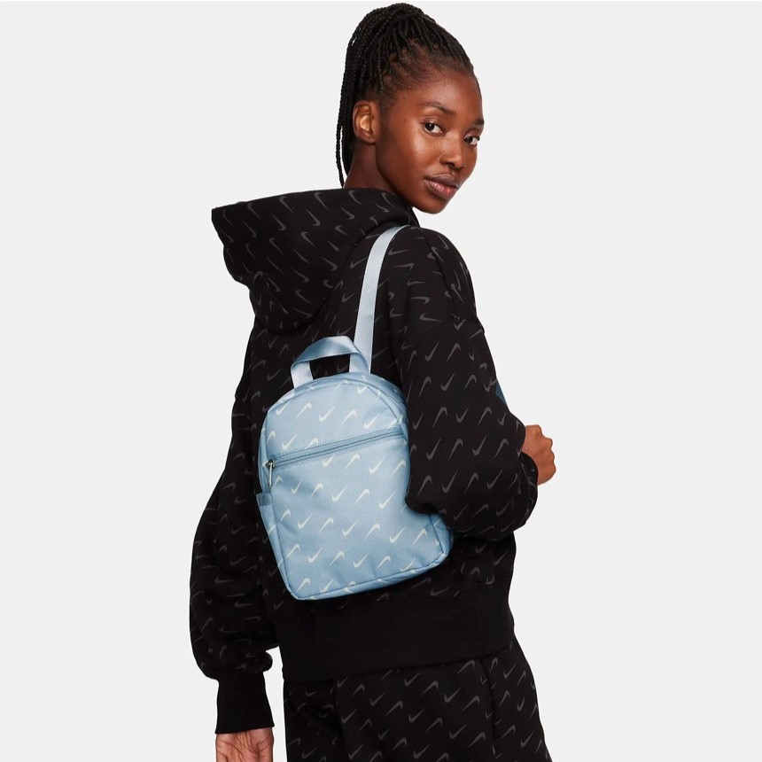 [오늘출발] 나이키 여성 미니 백팩 가방 중학생 고등학생 소풍 가방 여행 배낭 스카이블루(365패턴)