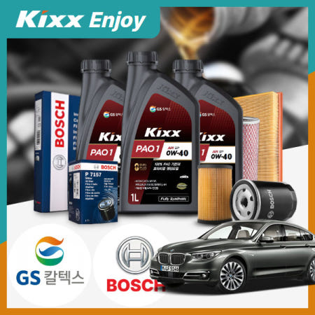 F07 5GT (10~17) 20d ED (N47) 디젤 킥스 파오1 0W40 엔진오일세트 6Liter