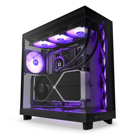 NZXT H6 Flow RGB 대원씨티에스 컴퓨터 PC 케이스 (블랙)
