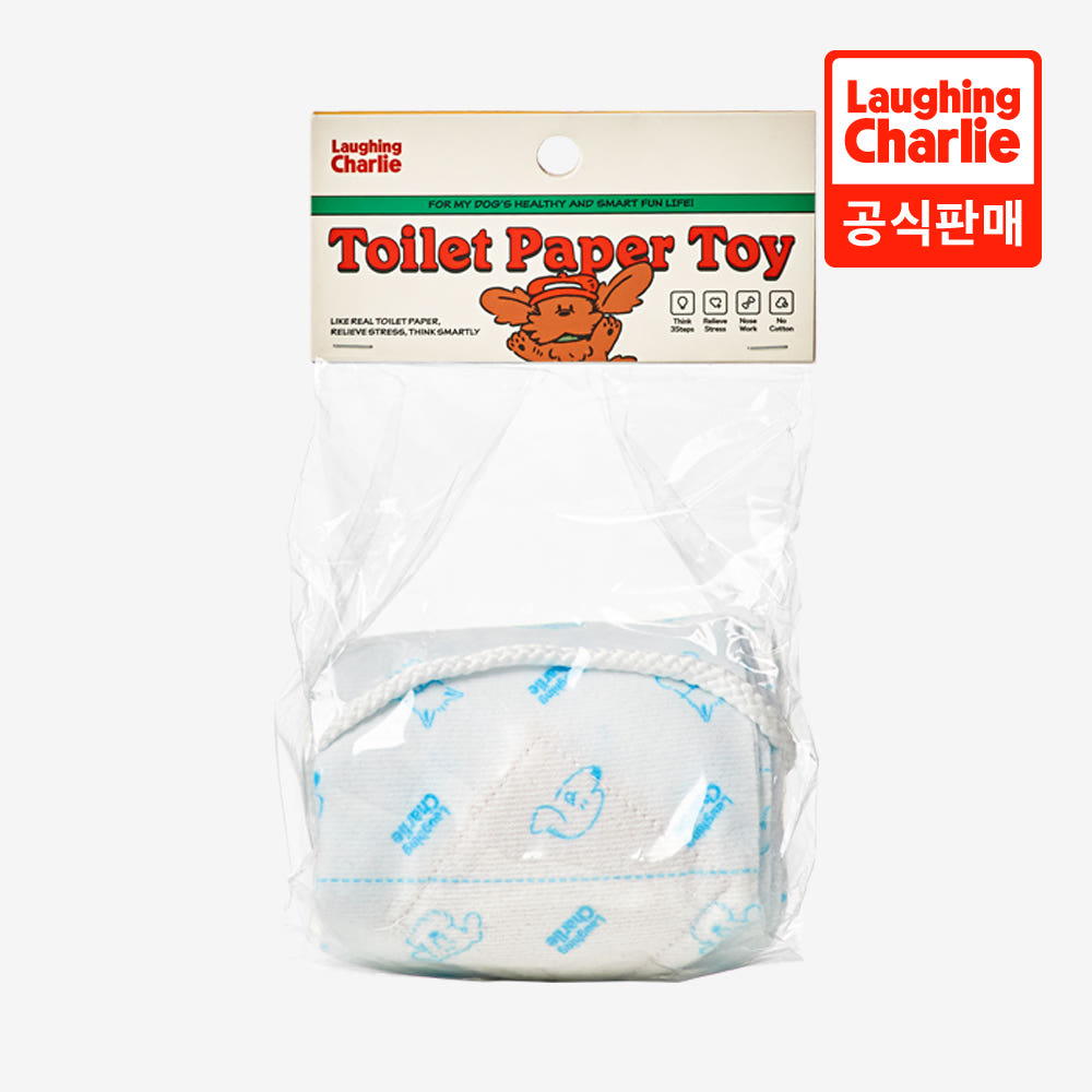 래핑찰리 강아지 노즈워크 휴지 장난감 분리불안 토일렛 페이퍼 토이