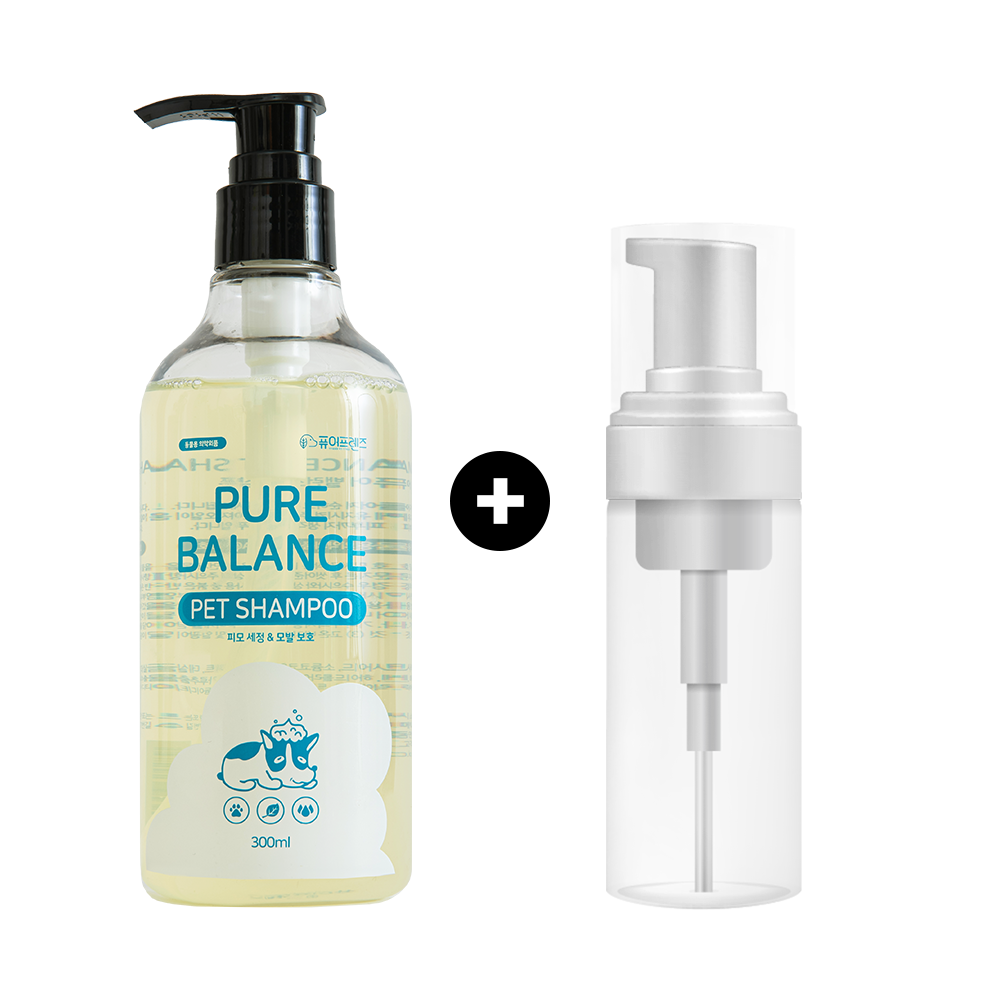 퓨어프렌즈 저자극 강아지샴푸 300ml 피부냄새제거 얼굴발세정제 린스비누고양이 약용후미용 제품 이미지