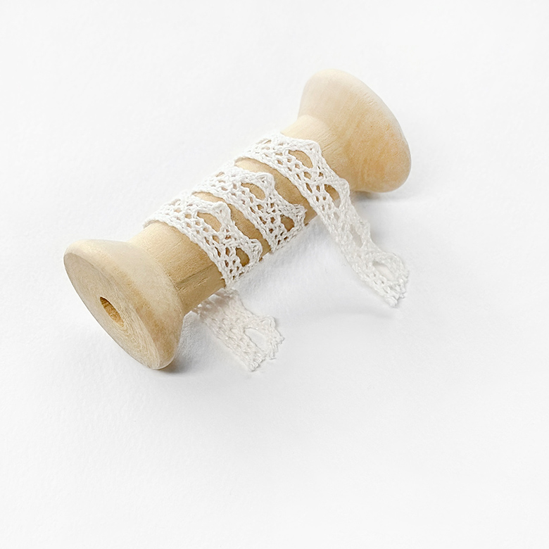 (대용량 10마) 1.1cm 토숀레이스 면레이스 장식레이스 밑단용 레이스 스칼랩레이스 (900cm) - 상세 이미지 5