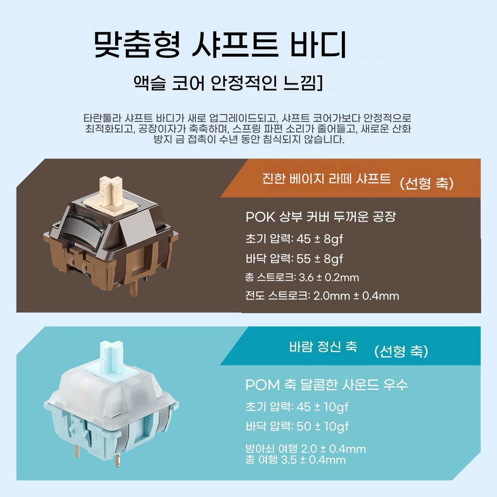 F108 PRO 프로 아우라 풀배열 키보드 직구 내수용 기계식 카라멜라뗴축 퍼플(측각), - 상세 이미지 4