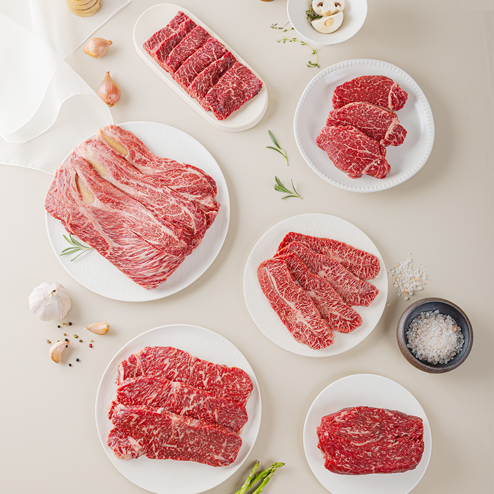 한우맘 1등급 한우 구이용 국거리용 15종 골라담기 선물세트 등심 안심 채끝 갈비