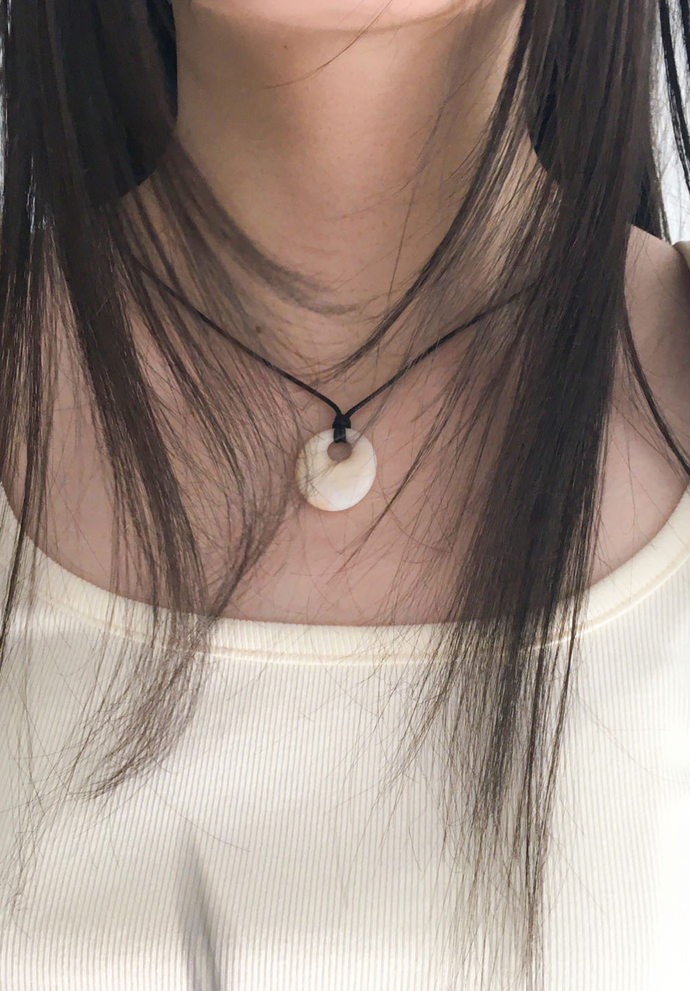 Marble Pendant Necklace 마블 펜던트 네크리스 (길이 조절 가능) 상세 이미지 5