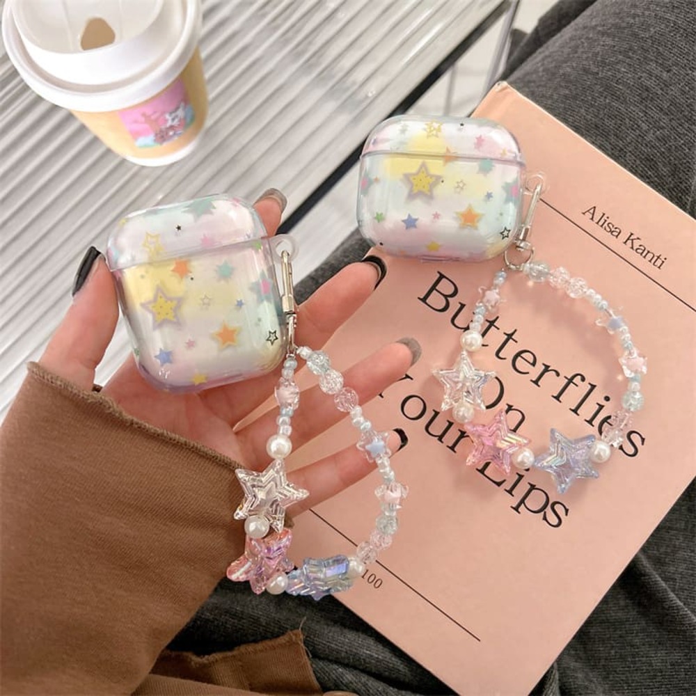 에어팟 4세대 케이스 별 패턴 키링세트