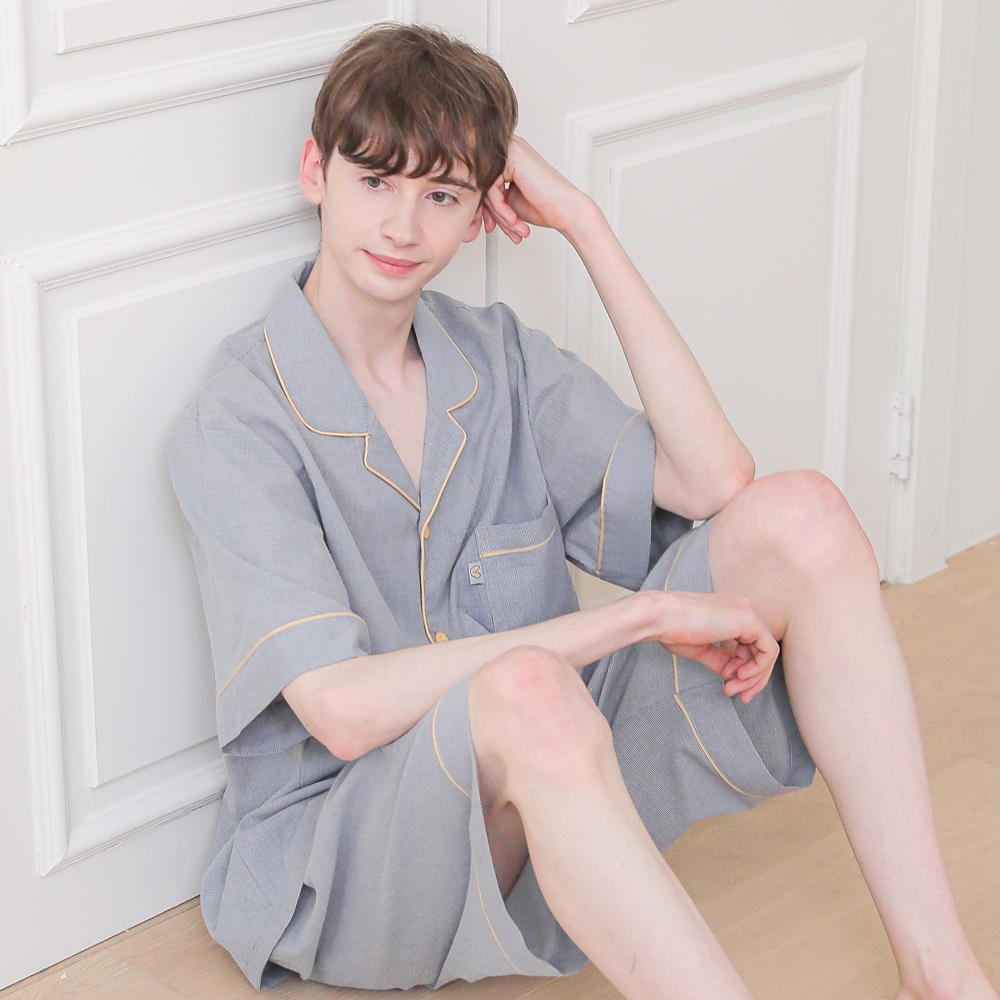 커플 여성 남성 잠옷 빅사이즈 홈웨어 하모니25S321-421 - 상세 이미지 3