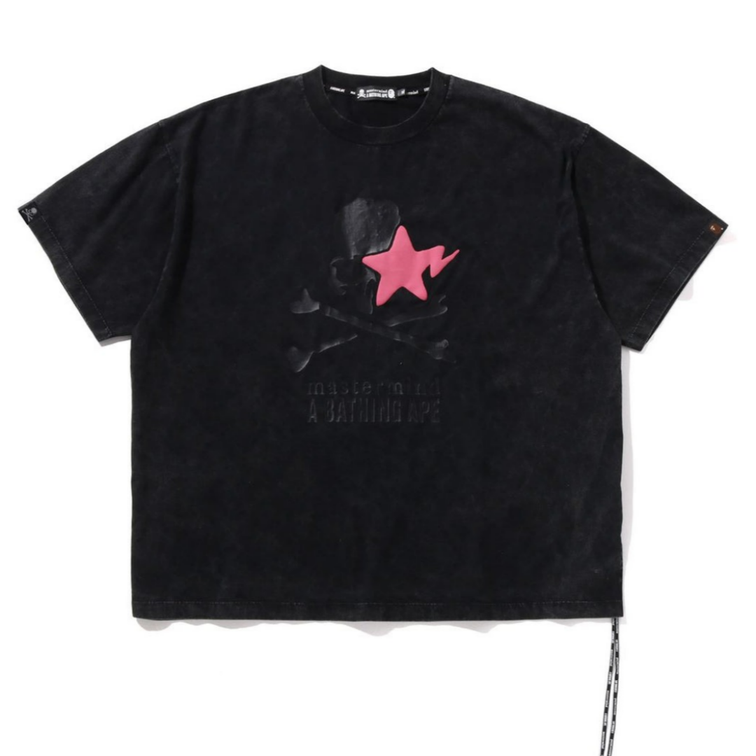 베이프 X MMJ 반팔티 CGARMENT DYE LOGO RELAXED FIT TEE 15TH 4월 신상 1L23-109-906 - 메인 이미지