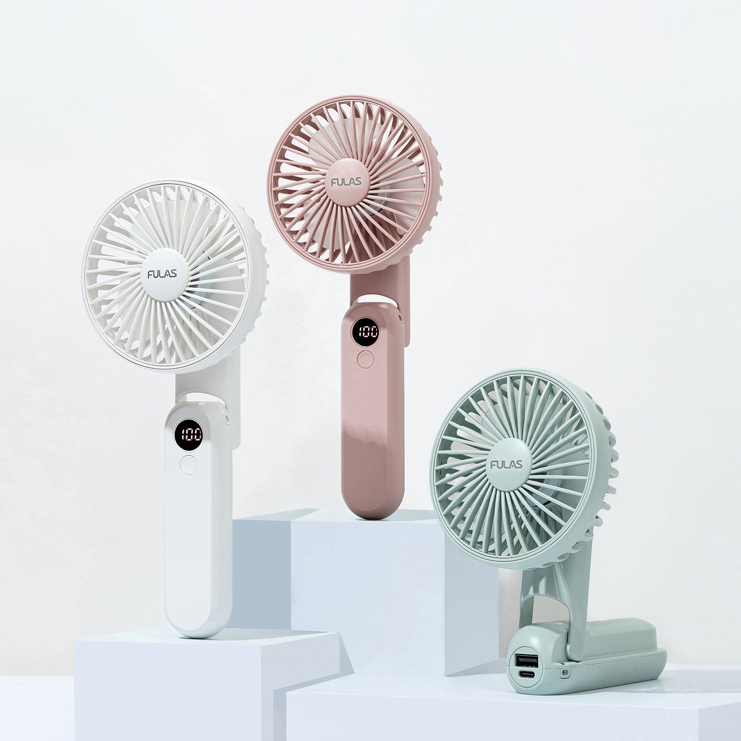 풀라스 5단 휴대용 선풍기 폴더블 대용량 FL-PF4000