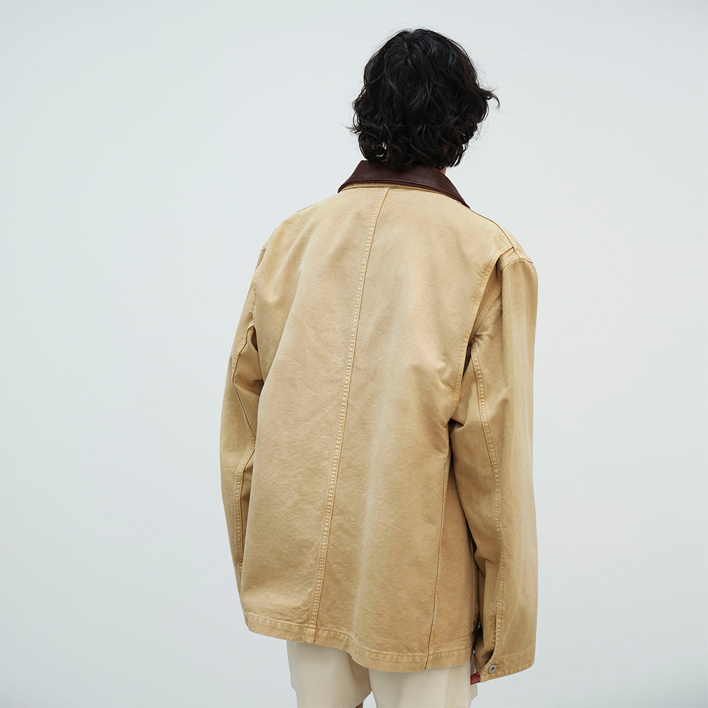 오라리 맨즈 자켓 ORGANIC COTTON DUCK BLOUSON 25SS 남자 블루종 - 상세 이미지 5