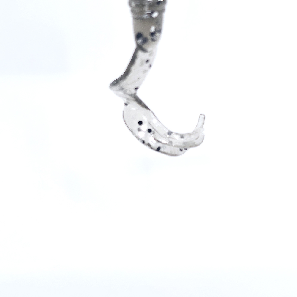 캣츠크로우 트리플그럽 꺽지웜 쏘가리웜 033 스모크 실버 블랙, 6.3cm - 상세 이미지 2