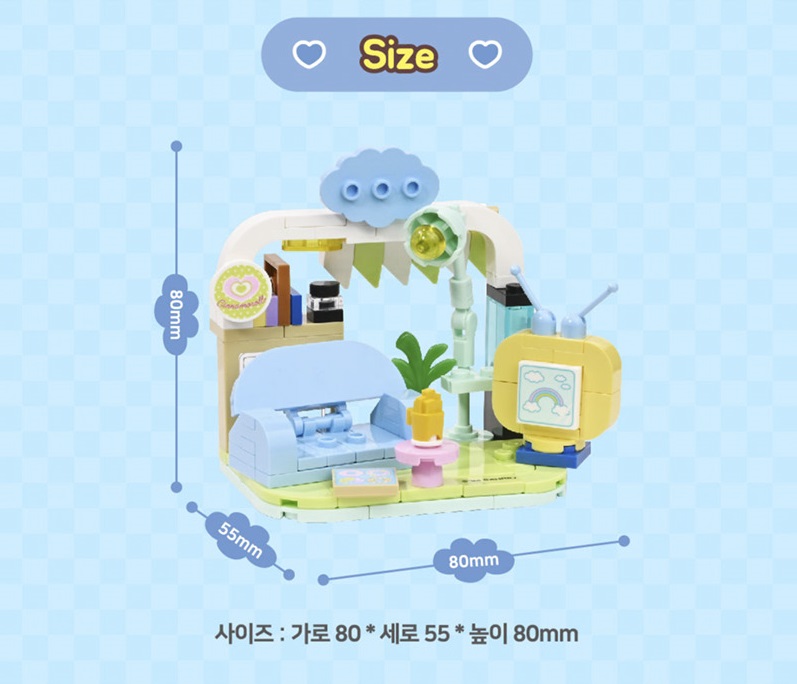 산리오 레고 블럭 시나모롤 마이멜로디 포차코 키티 - 상세 이미지 4