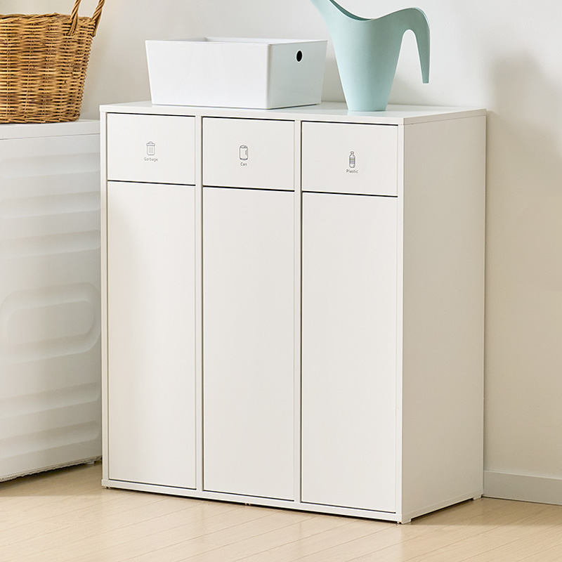 e스마트 데이지 가정용 사무실 재활용 쓰레기통 3칸 분리수거함 70L