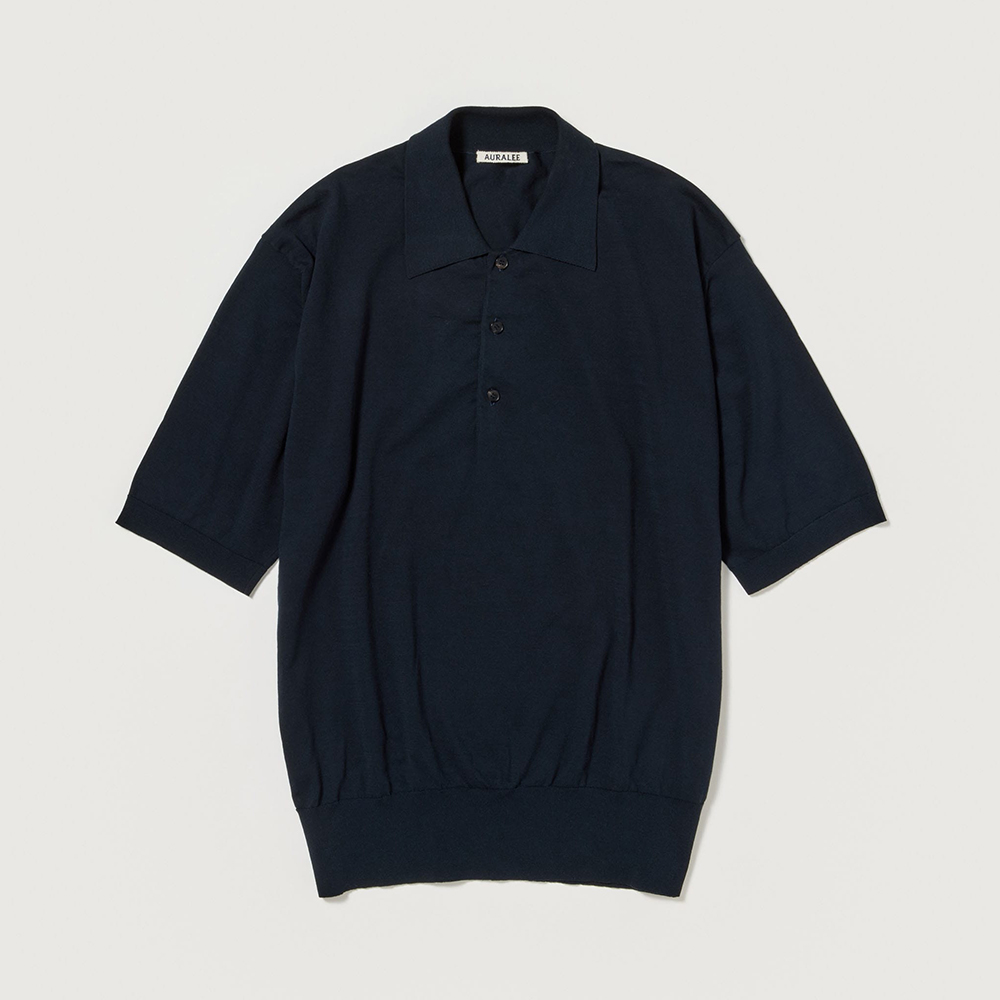 오라리 맨즈 반팔 SUPER HIGH GAUGE COTTON KNIT POLO 25SS 니트 티셔츠 - 상세 이미지 2