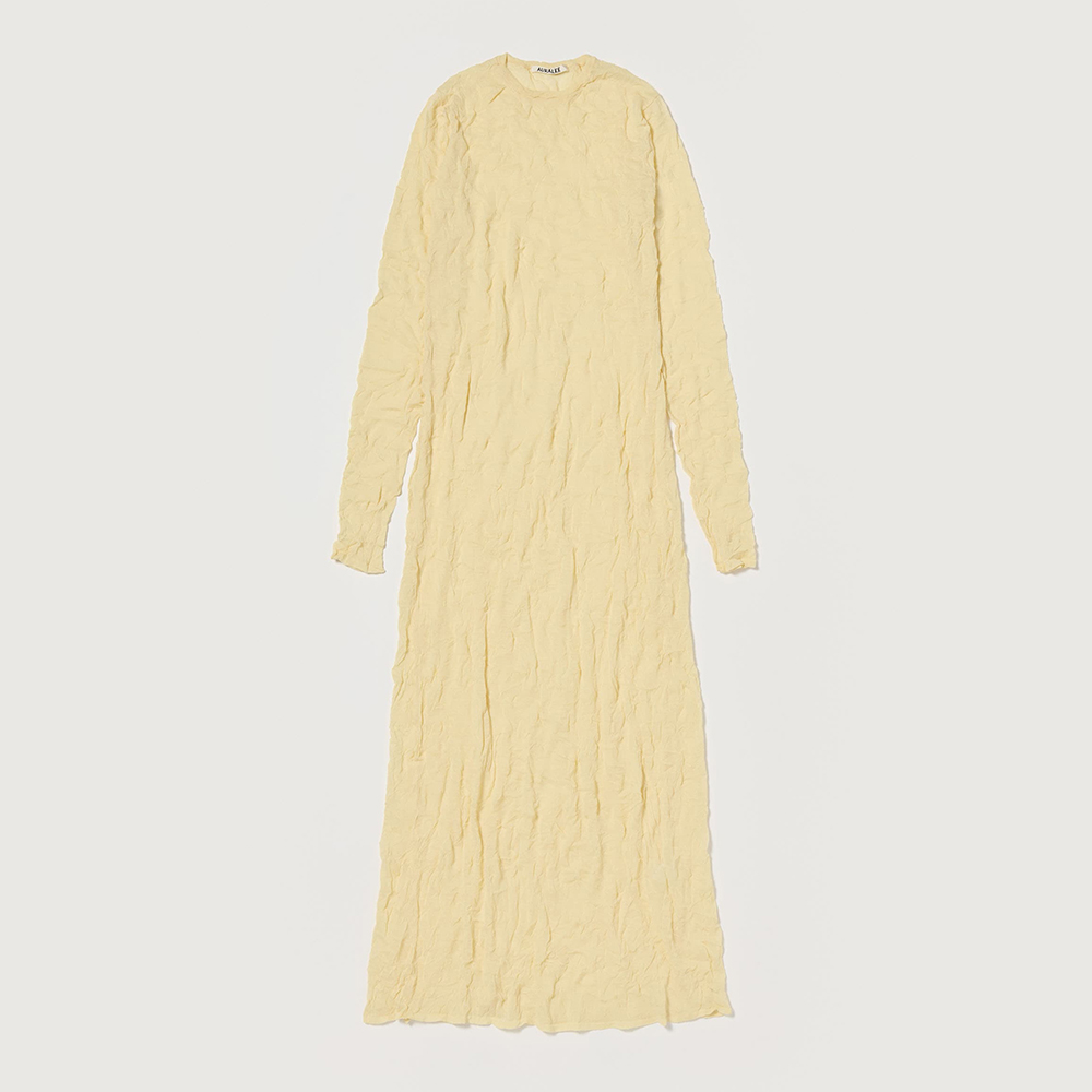오라리 우먼즈 원피스 WRINKLED WOOL POLYESTER HIGH GAUGE KNIT DRESS 25SS - 상세 이미지 2