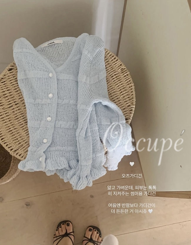 [당일발송]미엘 오즈 가디건 (3col) miel 시스루 여름가디건 상세 이미지 2