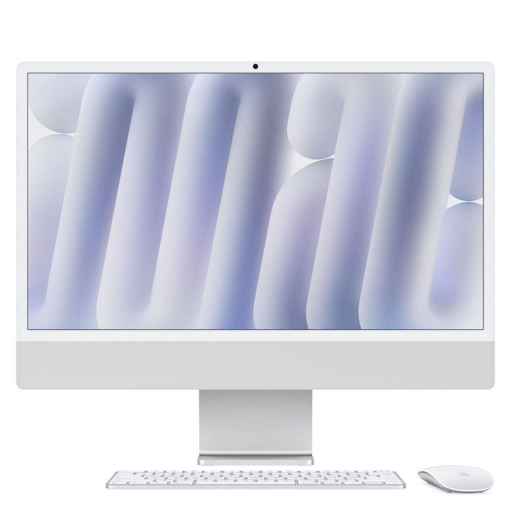 애플 아이맥 24 M4 (CPU 10코어/GPU 10코어) 16GB, 256GB, 실버 - 상품 이미지