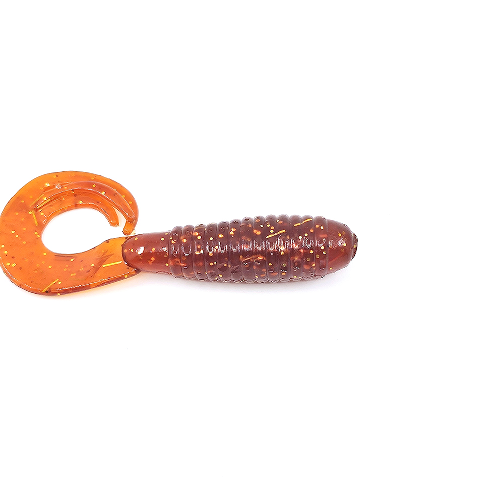 캣츠크로우 트리플그럽 꺽지웜 쏘가리웜 019 모터오일 골드, 7.6cm(3인치) - 상세 이미지 3