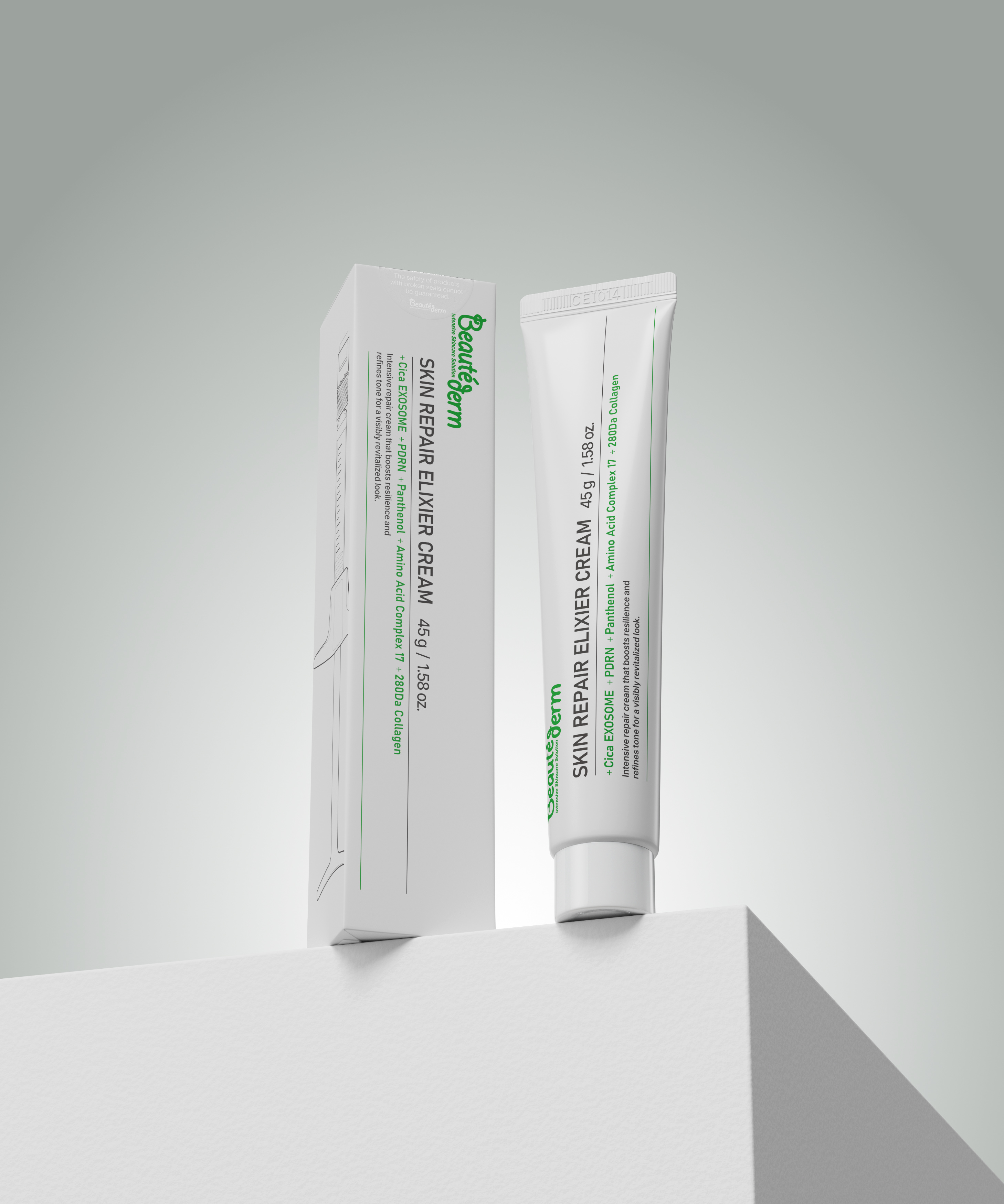 보떼덤 스킨 엘리시어 리페어 크림 45ml 재생 미백 주름개선 진정보습 시카엑소좀 PDRN - 상세 이미지 2