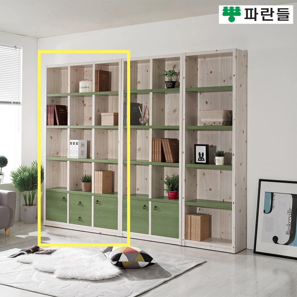 파란들가구 33T 1200 도어 5단책장 서재책장 수납장식장 - 상세 이미지 3