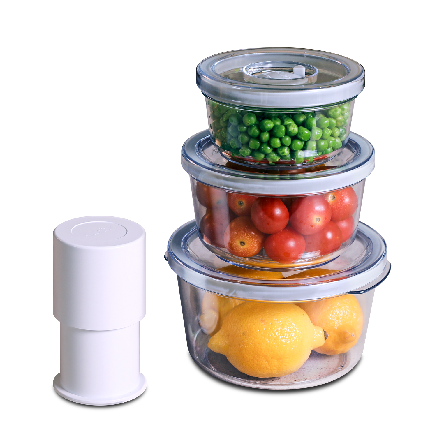 [N배송] 휴락 원형1호 단품 진공밀폐용기 105x55mm 뉴트럴그레이 - 상세 이미지 5