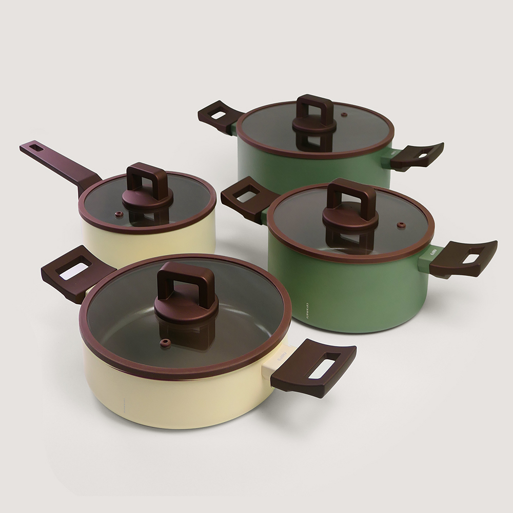 에지리 카라멜로 인덕션겸용 세라믹코팅 냄비 편수 18cm - 상세 이미지 2
