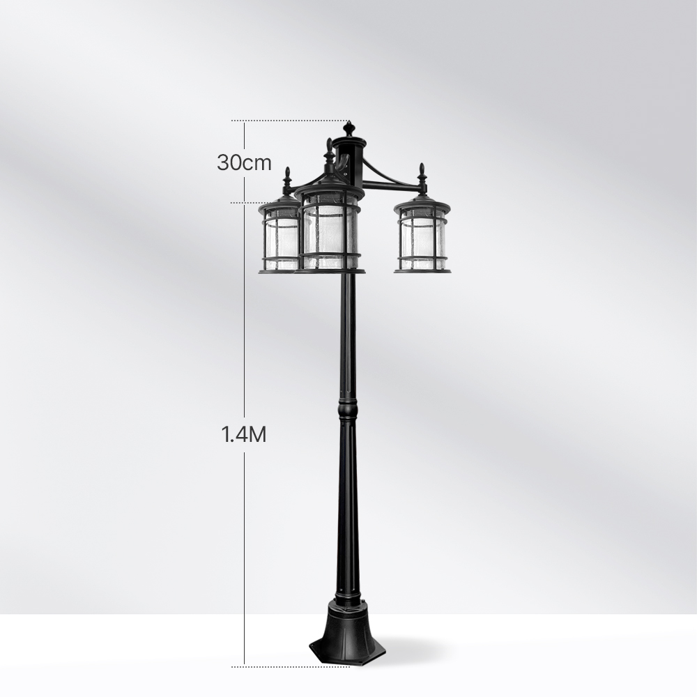 전기 원형가로등 LED 실외조명 외 등 정원 열주등 조경 보안등 펜션 데크 기둥 1.4m - 상세 이미지 4