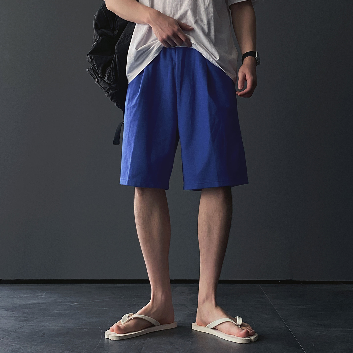 남자와이드반바지 벌룬팬츠 남자버뮤다팬츠 - 상품 이미지