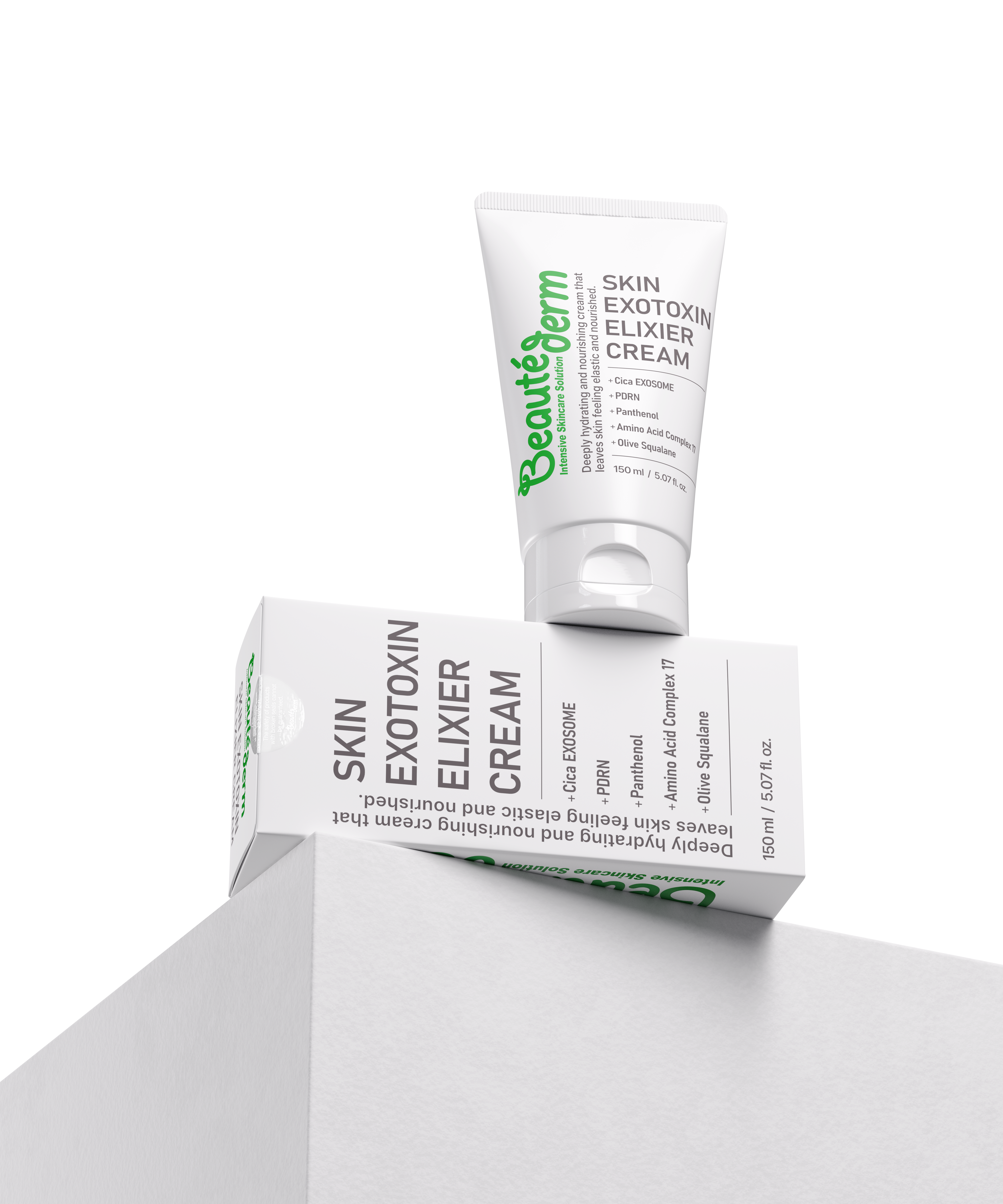보떼덤 스킨 엘리시어 엑소토신 크림 150ml 강력수분 미백 주름 진정 시카엑소좀 PDRN - 상세 이미지 2