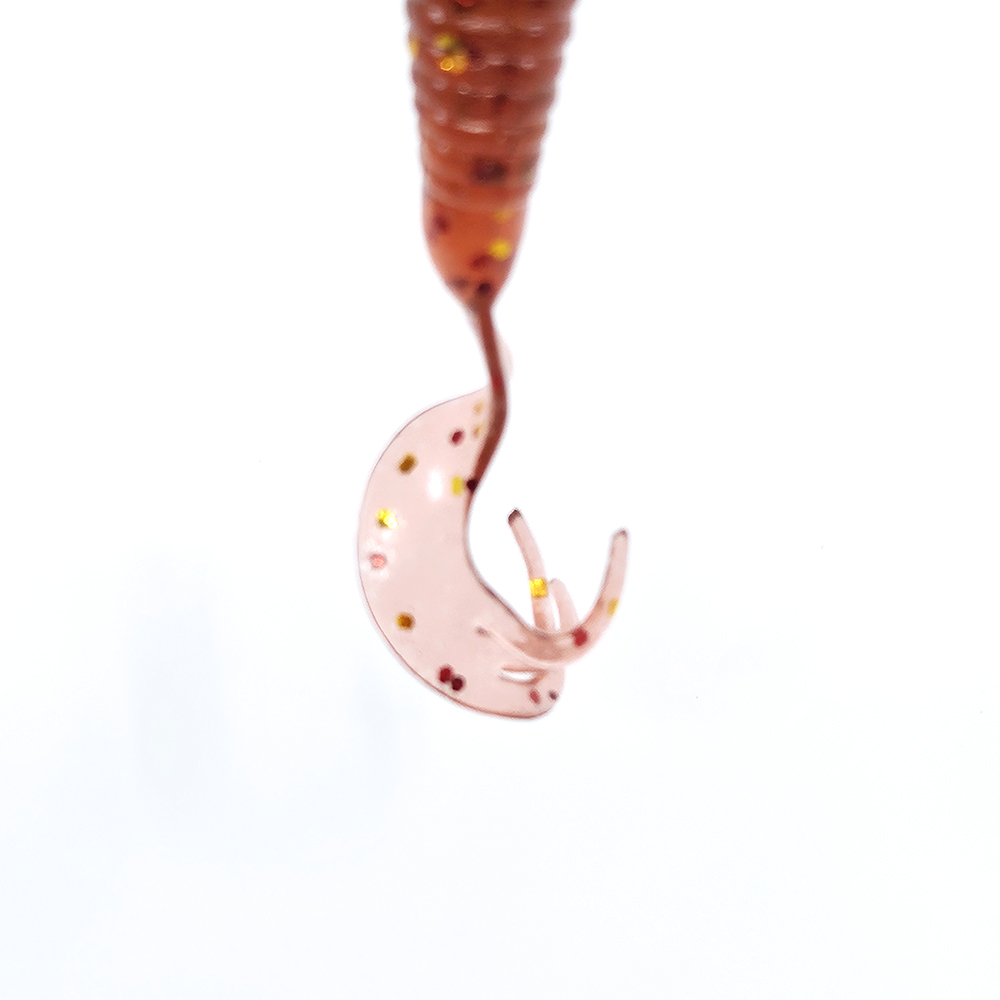 캣츠크로우 트리플그럽 꺽지웜 쏘가리웜 030 모터오일 골드 믹스, 7.6cm(3인치) - 상세 이미지 2