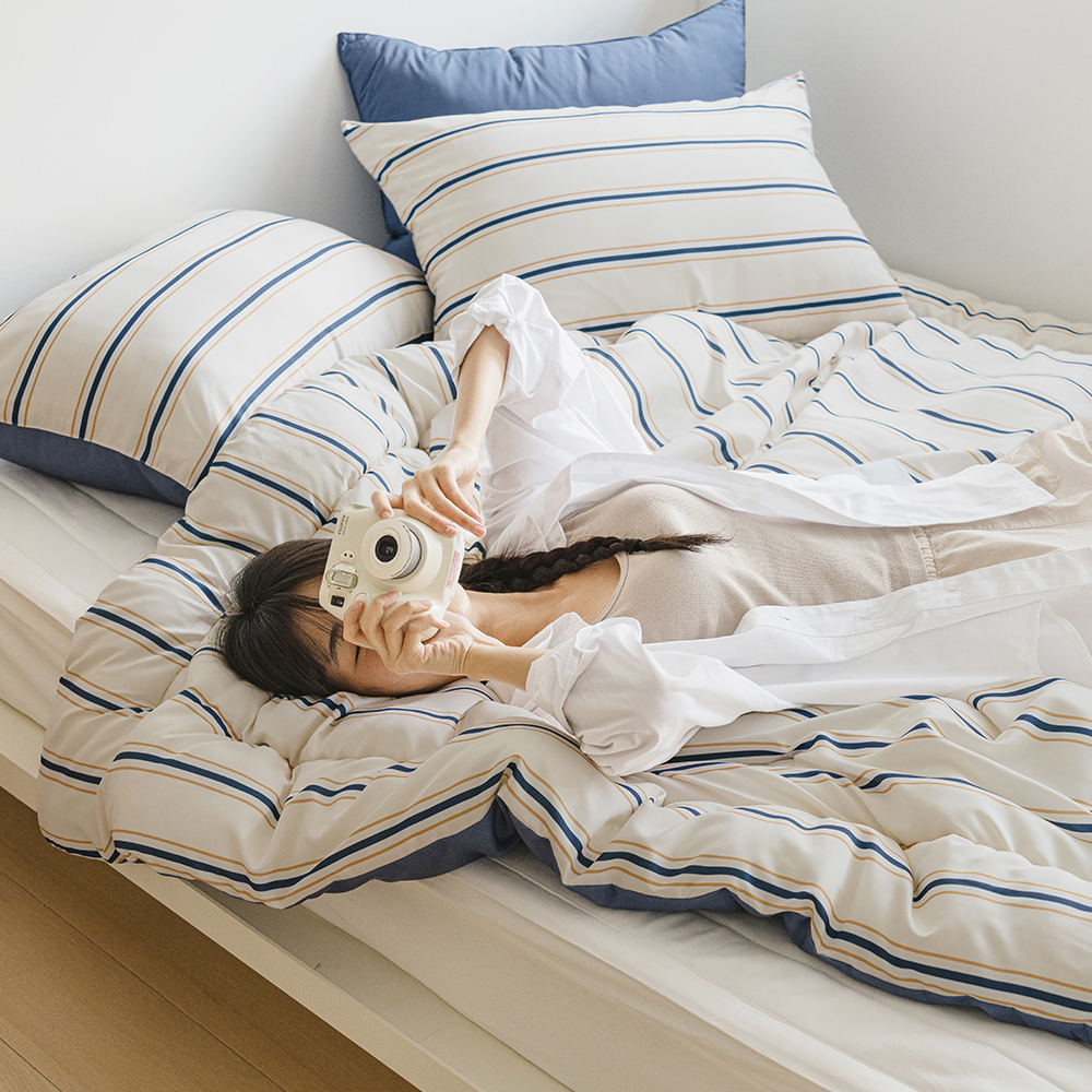 바자르 시리얼 먼지없는 극세사 이불 사계절 차렵이불 겨울 SS 베이지