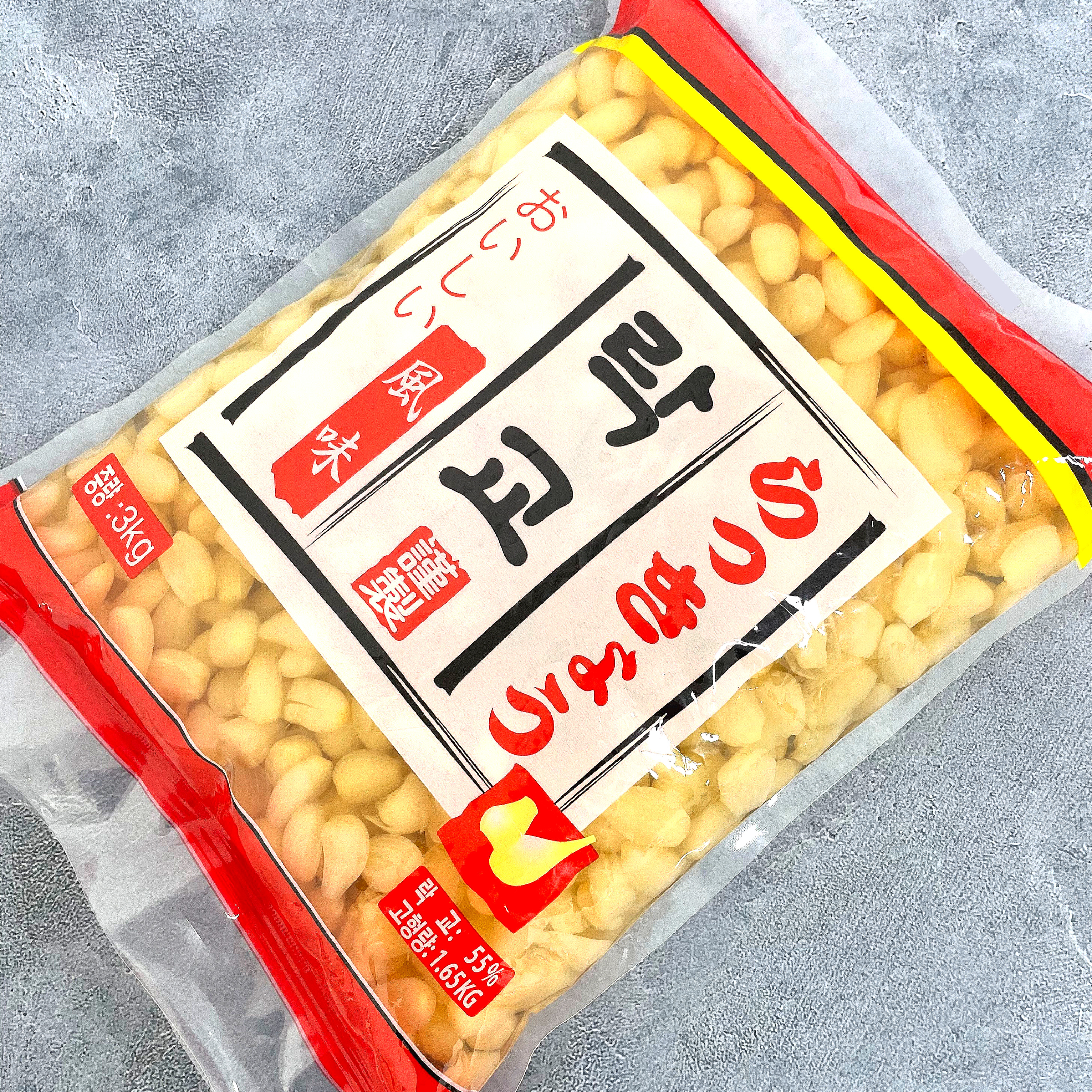 토호 락교 3kg 5개 1박스 파우치형 염교 절임 반찬 일식 가정용 업소용 - 상세 이미지 2