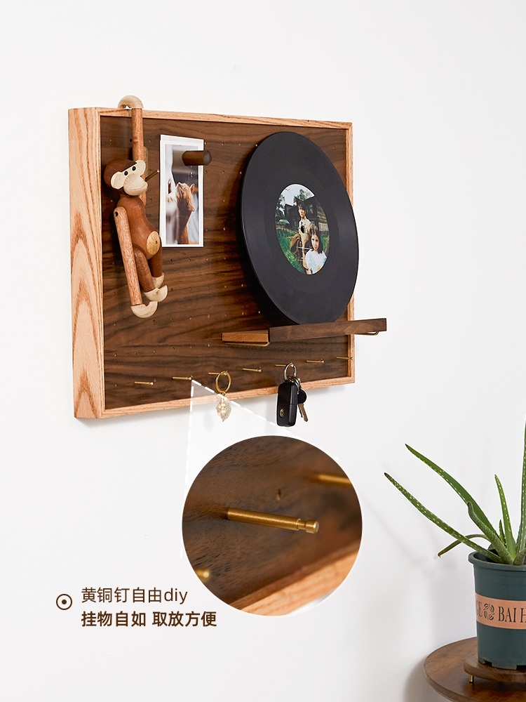 분전함 가리개 커버 나무 LP판 수납 선반 가림 프레임 제트 가로형+45CMx35CM+레드오크 차단전기상자두께-3CM - 상세 이미지 2