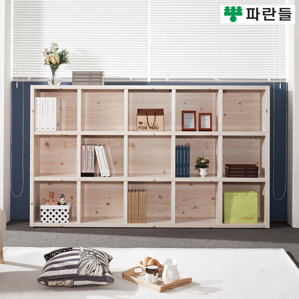 파란들가구 33T 2000 와이드 3단책장 B형 거실책장 수납장식장 - 상세 이미지 2
