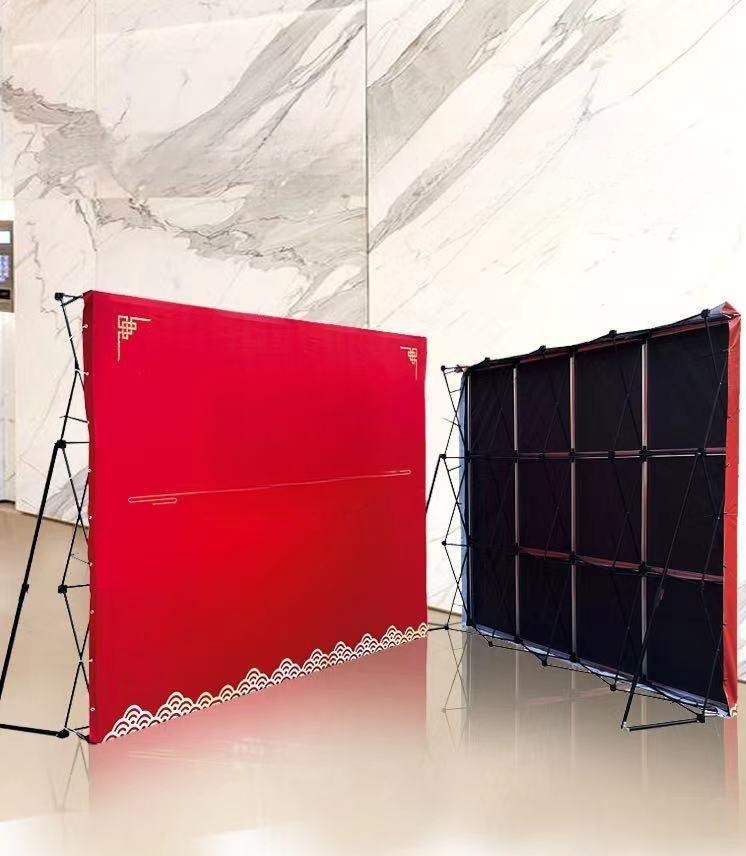 포토월 현수막 백월 철제 제작 접이식 조립 프레임 부스 제트 철3x5그리드(2.3x3.8m)프레임+페인팅 - 상품 이미지
