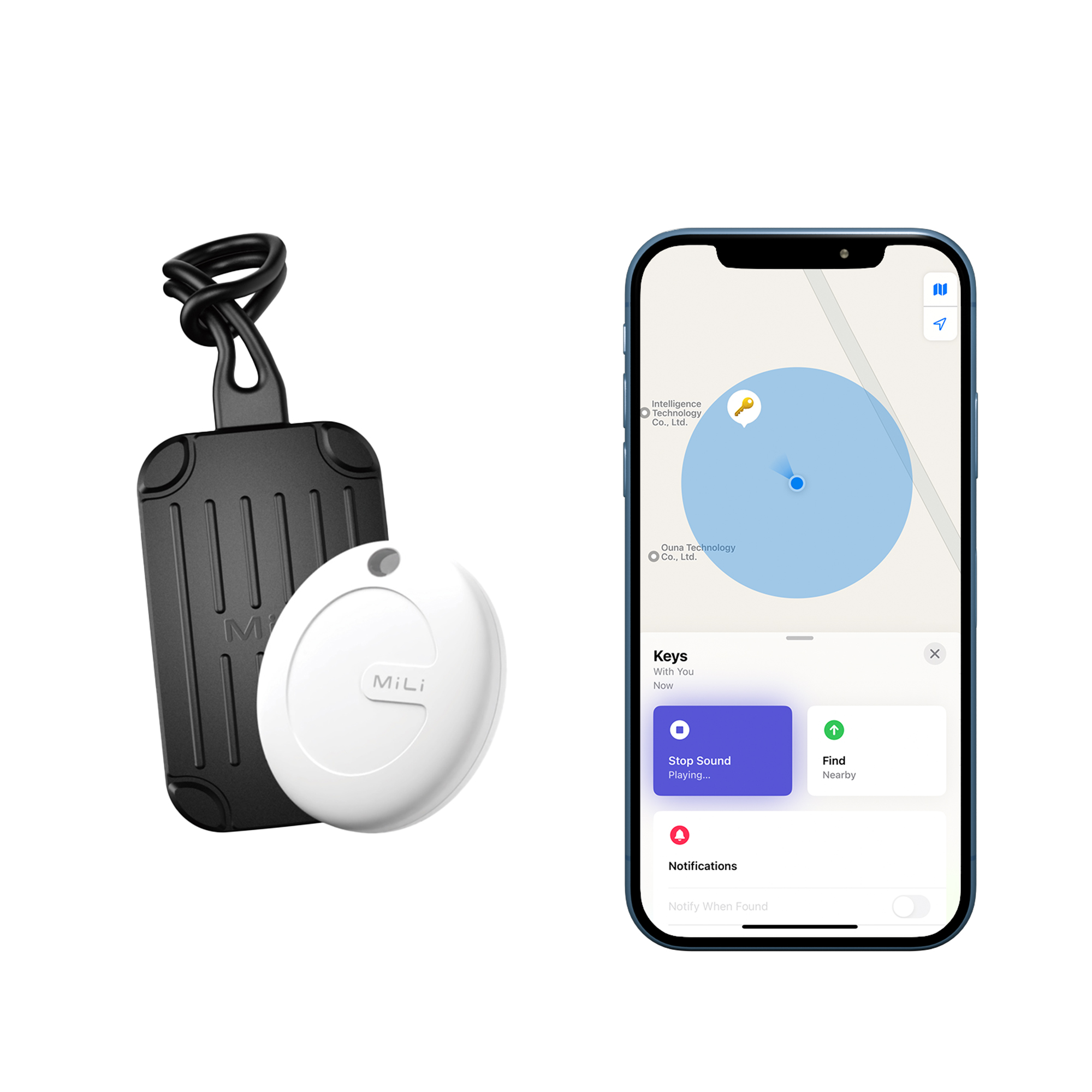 MiLi 미태그 캐리어 러기지택 위치추적기 태그 갤럭시 에어태그 가방 미아방지 스마트태그