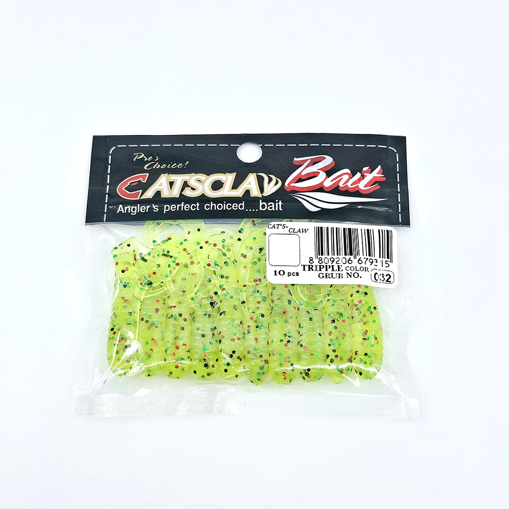 캣츠크로우 트리플그럽 꺽지웜 쏘가리웜 032 차트 믹스, 7.6cm(3인치) - 상세 이미지 4
