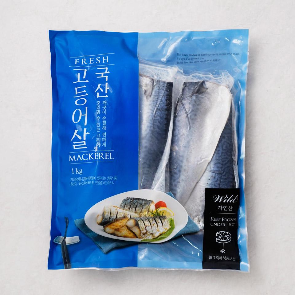 메가마트 국산 고등어살(냉동) 1kg - 메인 이미지