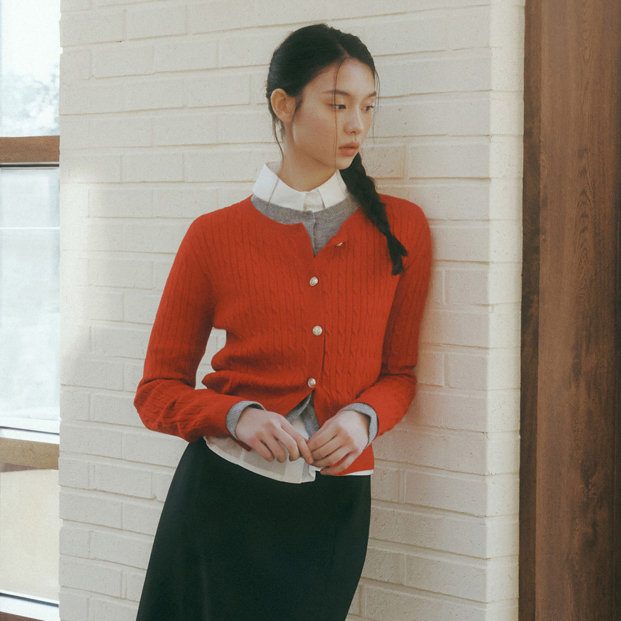 로엠 케이블 가디건 RMCKF12R12