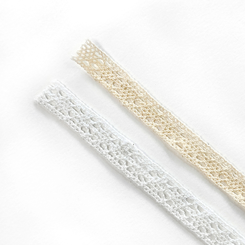 (대용량 10마) 1.2cm 토숀레이스 면레이스 장식레이스 스칼랩 레이스 (900cm) 이미지 6
