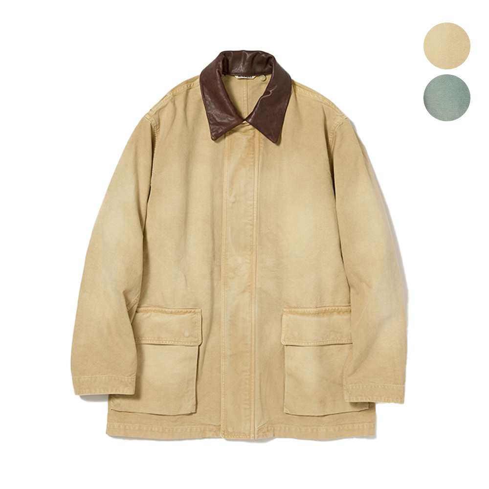 오라리 우먼즈 자켓 ORGANIC COTTON DUCK BLOUSON 25SS 여성 블루종 - 상품 이미지