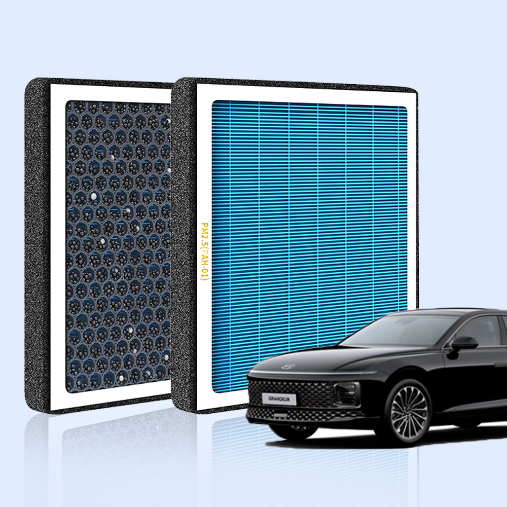 [호환]발키리 현대 그랜저 GN7 자동차 차량용 프리미엄 활성탄 헤파필터 에어컨필터