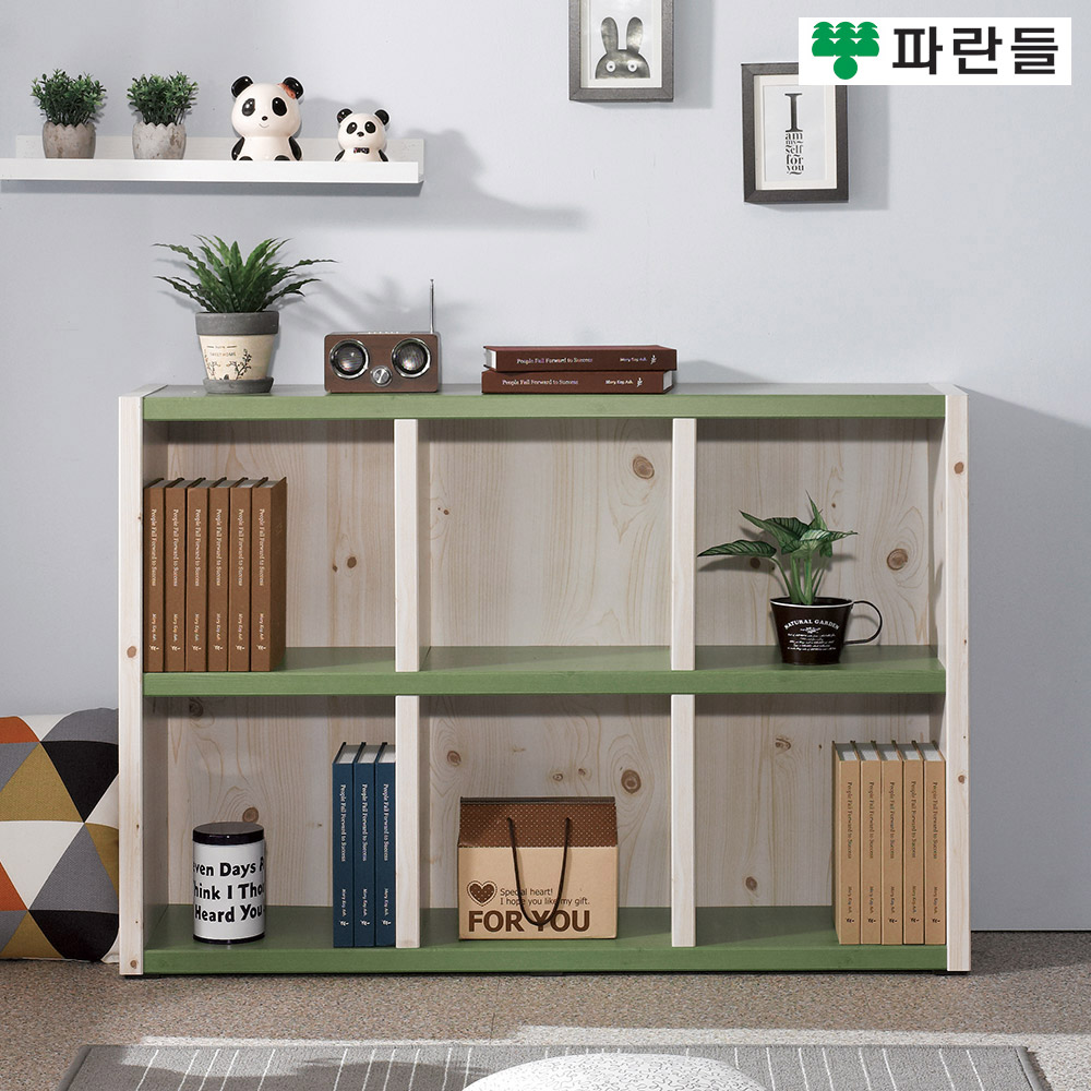 파란들가구 33T 1200 오픈 2단책장 거실책장 수납장식장 - 상세 이미지 4